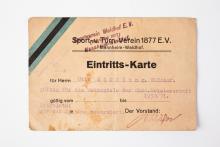 Eintrittskarte für die Spiele der Süddeutschen Meisterschaft 1930/31